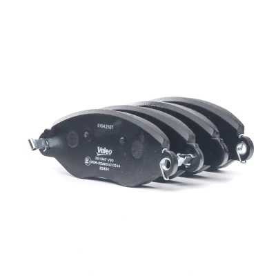 Image of 1144288, 1318147, 1465168, 1C152K021AD, 1C1J2K021AA Brake pad set VALEO 301547 FIRST Front Axle incl. wear warning contact without anti squeak plate