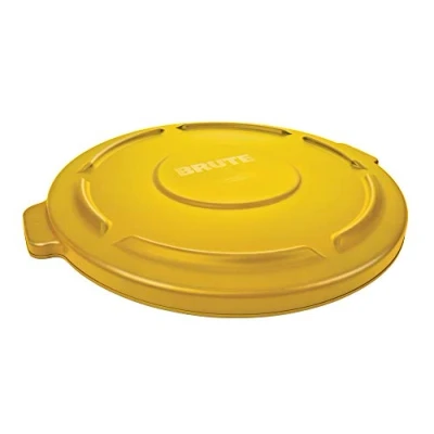 Image of Rubbermaid Commercial Products Brute Snap On Lid 121 Litre Yellow FG263100YEL