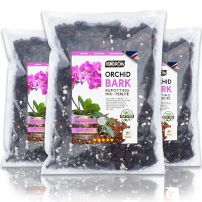Image of Orchid Excellence: 2L Premium Bark &amp; Perlite Blend in Heat Sealed Protective Packaging