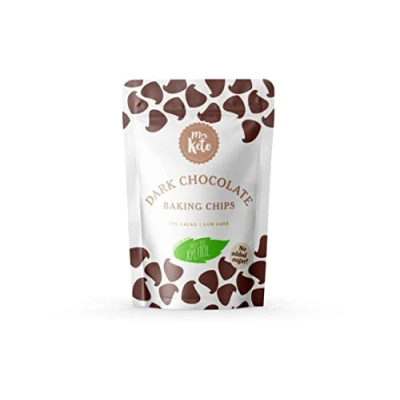 Image of Sugar Free 70% Dark Chocolate Chips by Mrs. Keto Vegan, No Added Diabetic Friendly Low Carb 200g