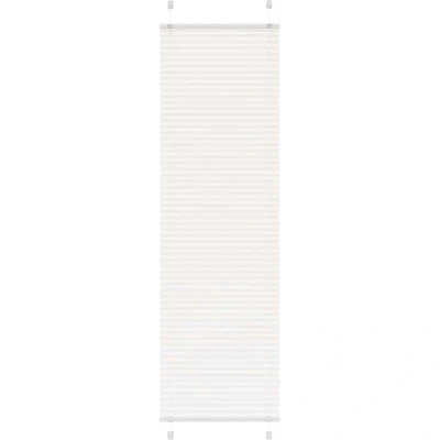 Image of vidaXL Pleated Blind White 55x200 cm Fabric Width 54.4 Polyester
