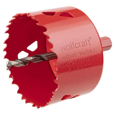 Image of wolfcraft Bi Metal Hole Saw I 5475000 For drywall materials, wood, plastics and metals, cutting depth 40 mm