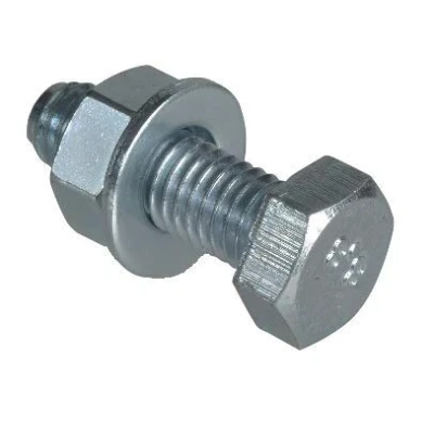 Image of Set M10 x 30mm Hex Bolt, Nut &amp; Washer (Zinc Plated) 100 Quantity