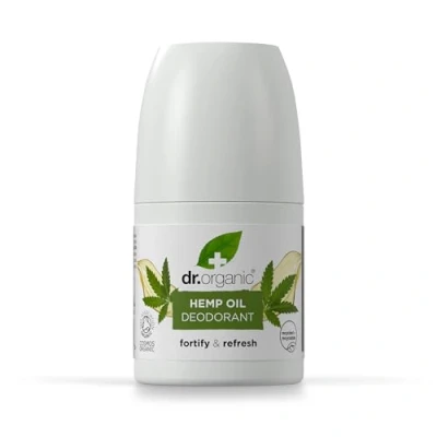 Image of Dr Organic Hemp Oil Deodorant, Aluminium Free, Mens, Womens, Natural, Vegan, Cruelty Paraben &amp; SLS Organic, 50ml, Packaging may vary