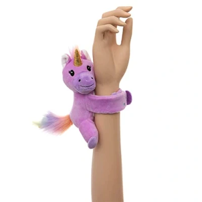 Image of Keycraft Unicorn WristiPals Plush Soft Toy 24cm Snap Band, 15cms high