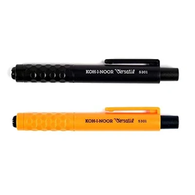 Image of KOH I NOOR Mephisto 5301 Set of 2, Plastic Mechanical Pencil Lead 5.6 mm orange and black