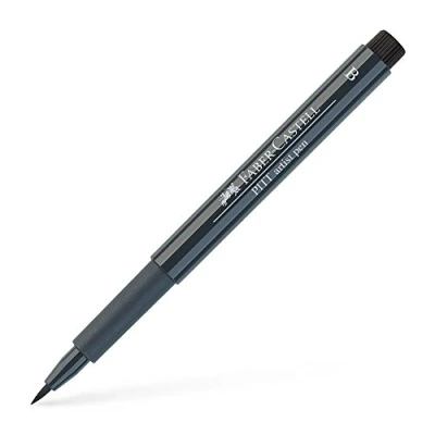 Image of Faber Castell Art &amp; Graphic Pitt Artist Pen Brush India Ink Pen, Cold Grey Vi, Single For Art, Craft, Drawing, Sketching, Home, School, University, Colouring