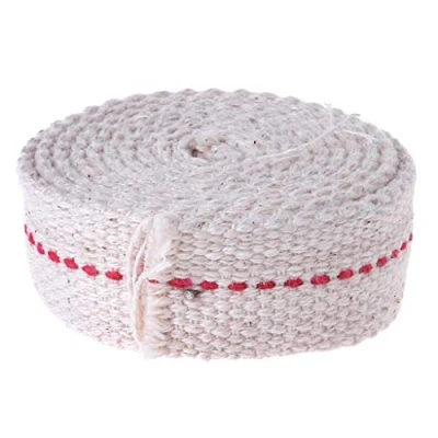 Image of Boji Oil Lamp Wick Flat Cotton Lantern 10 mm for Kerosene Burner Lighting