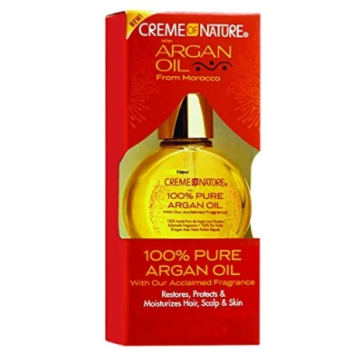 Image of Creme of Nature 100% Pure Argan Oil Beauty 29 ml or 1 oz, Yellow