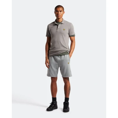 Image of Lyle &amp; Scott Mens Sports Fly Fleece Shorts Mid Grey Marl M