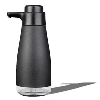 Image of AIKE 15oz Soap Dispenser Manual Pump, Stainless Steel Washing up Liquid for Kitchen Dish Matte Black