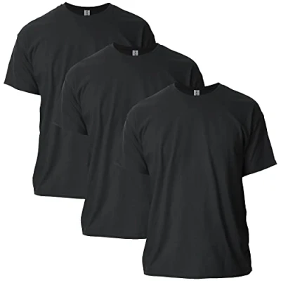 Image of Gildan Unisex&#039;s Ultra Cotton T Shirt, Style G2000, Multipack, Black (3 Pack), 5XL (Pack of 3)