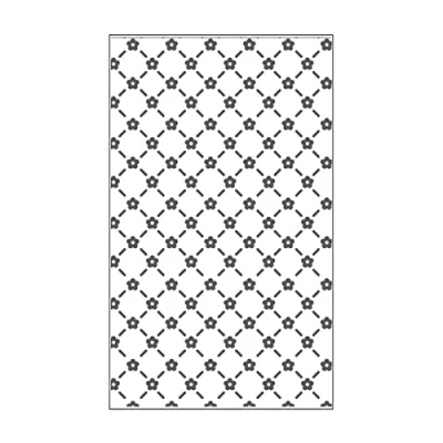 Image of Vaessen Creative Mini Embossing Folder, Floral Lattice, for Adding Texture and Dimension to Scrapbook Pages, Cards Other Papercraft Projects, Aluminium, 3 x 5 inches