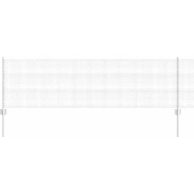 Image of vidaXL Welded Wire Fence with 22 U Posts Silver 0.6x50 m Steel