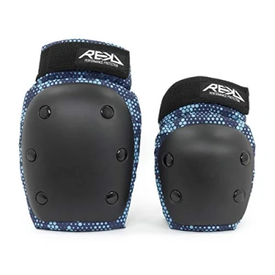 Image of Rekd Youth Heavy Duty Double Pad Set Blue (Large)