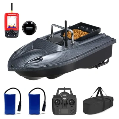 Image of AHWZ Fishing RC Boat GPS Remote Control Bait Fish Finder,Boat with Finder