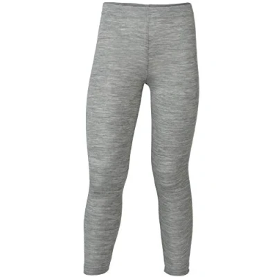 Image of Engel, Merino Wool Silk Children Leggings Pants Underwear (14 16 Years (Ladies 4) EU 176, Grey Melange)