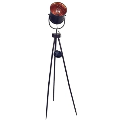 Image of Leipzig Industrial Solar Tripod LED Light Use in garden, patio, table, lawn, bench, wall for decoration and atmosphere IP44