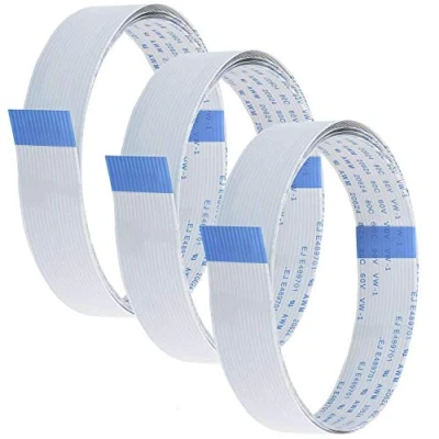 Image of AZDelivery Flex Ribbon Cable 100 cm (40 inches) FFC Extension compatible with Raspberry Pi Camera Module/Display including E Book! (Pack of 3)