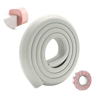 Image of SONARIN Baby Safety Edge &amp; Corner Guards,2M/6.6ft Protectors Furniture Table L Shape with Strong Adhesive Tape,Colorful Child Protection(Gray)