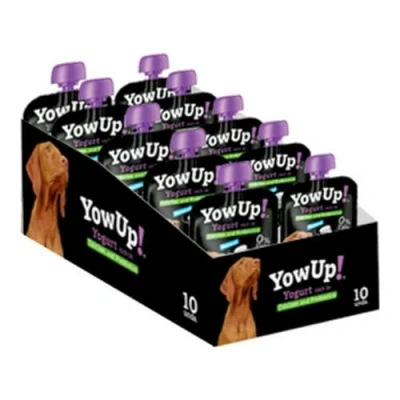 Image of Yowup! Digestive Health Dog Yogurt Pouch Prebiotic Formula, 10 Pack, 115gm Each, Lactose Free