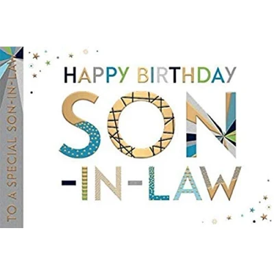 Image of Son in Law Birthday Card to A Special