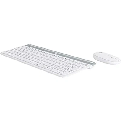 Image of Logitech MK470 Slim Wireless Keyboard &amp; Mouse Combo, QWERTZ German Layout White