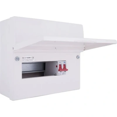 Image of British Gas General Metal Consumer Unit 9 Module 7 Way Unpopulated CFUSW07 01