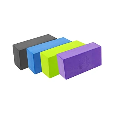 Image of Yoga Mad EVA Brick 22cm x 11cm 7cm Eco Friendly High Density Non Slip for Yoga, Pilates and Home Workouts Provides Support Various Poses