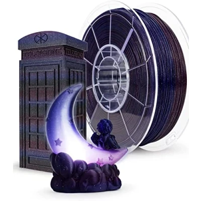 Image of ZIRO Multicolor 3D Printer Filament, Gradient Twinkling PLA Filament 1.75mm, 1kg/2.2lb, Starry Sky