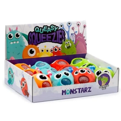 Image of Puckator Queasy Squeezies Monstarz Monster Plush Squeezy Toy