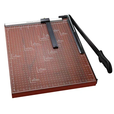 Image of Voluker A3 Cutter,Paper Cutter,Professional Cutters,Lever Cutter,Wood Base,48.5 x 38.5 3.2 cm