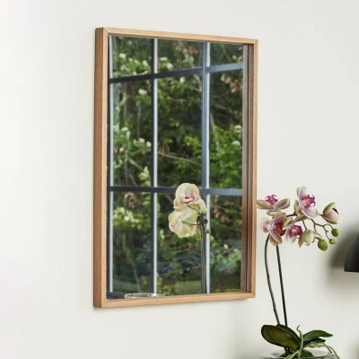 Image of Hübsch Depth mirror, 60 x 40 cm, light oak