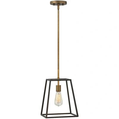 Image of Fulton 1 Light Ceiling Pendant Bronze, E27