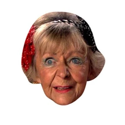Image of FoxyPrinting Madge Celebrity Cardboard Party Face Mask Fancy Dress