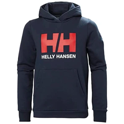 Image of Helly Hansen Kids Unisex HH Logo Hoodie, 4, Navy