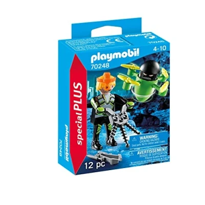Image of Playmobil Special Plus 70248 Agent with Drone, for Ages 4+