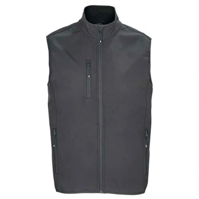 Image of SOLS Mens Falcon Softshell Recycled Body Warmer (Charcoal) Size 3XL