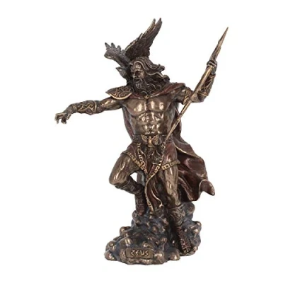Image of Nemesis Now Zeus Figurine 36cm Bronze