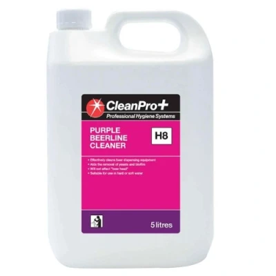 Image of Clean Pro+ Professional Hygiene Systems Purple Beerline Cleaner CPP H8 5 Litres