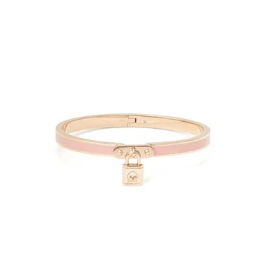 Image of Kate Spade New York Lock and Charm Bangle Blush One Size