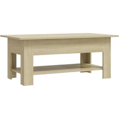 Image of vidaXL Coffee Table Sonoma Oak 102x55x42 cm Engineered Wood