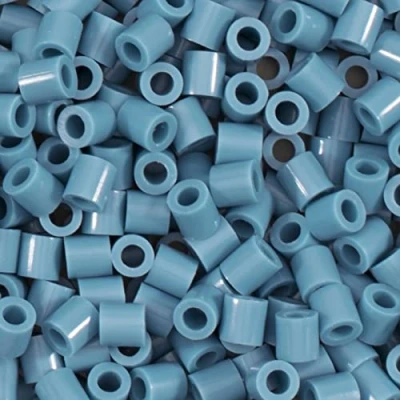 Image of Vaessen Creative Fuse Beads, Steel Blue, Set of 1100 Pieces for DIY Crafts with Kids, Making Jewelry, Homemade Decorations and Other Crafty Ideas, 5mm