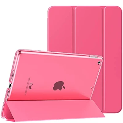 Image of MoKo Case for iPad 10.2 9th Generation 2021/ 8th 2020/ 7th 2019, Slim Hard Back Shell Smart Cover Stand inch, Auto Wake/Sleep, Watermelon Red
