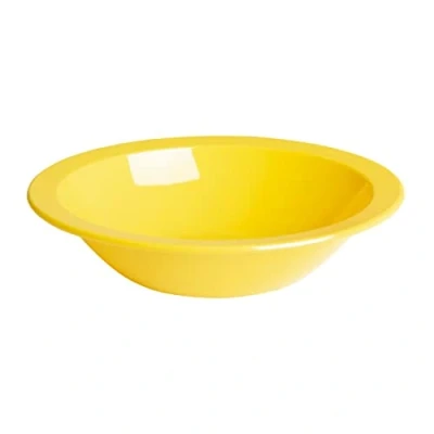 Image of Olympia Kristallon Polycarbonate Bowl Yellow 400ml 14oz 6 3/4&quot; (Box 12)
