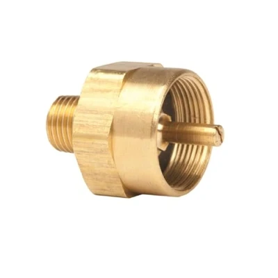 Image of Mr. Heater 1/4 Male Pipe x 1&quot; 20 Female Throwaway Cylinder Thread Fitting, Multicolored, Regular