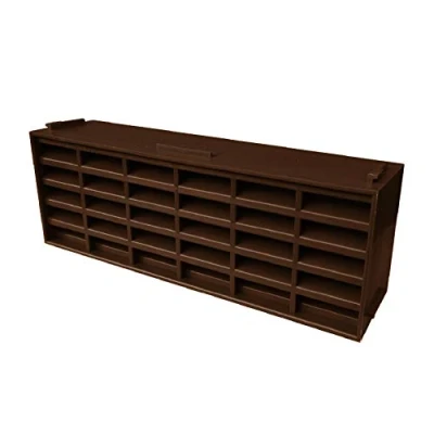 Image of Home.smart 5 x Brown Interlocking Air Brick Vents 9&quot; 3&quot; Grille for Flow Ventilation