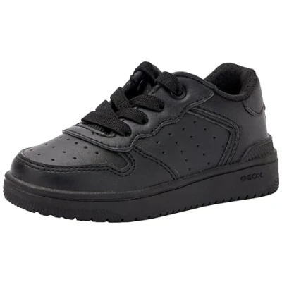 Image of Geox J Washiba Girl D Sneaker, Schwarz, 11 UK Child