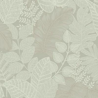 Image of Easy Scattered Leaves Floral Blue/Copper Wallpaper Blue Intricate Detailed Design, Feature or 4 Wall Design Suitable for Any Room Cover Small Cracks