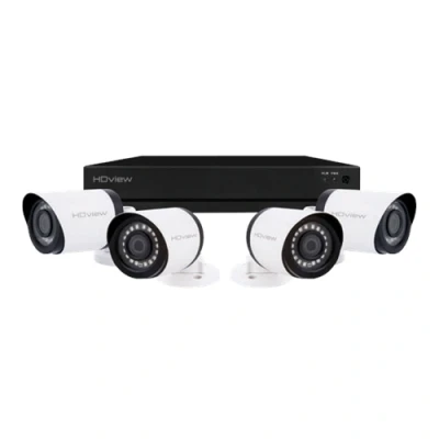 Image of ESP 4 Channel Full HD 1TB CCTV System, White Bullet Cameras